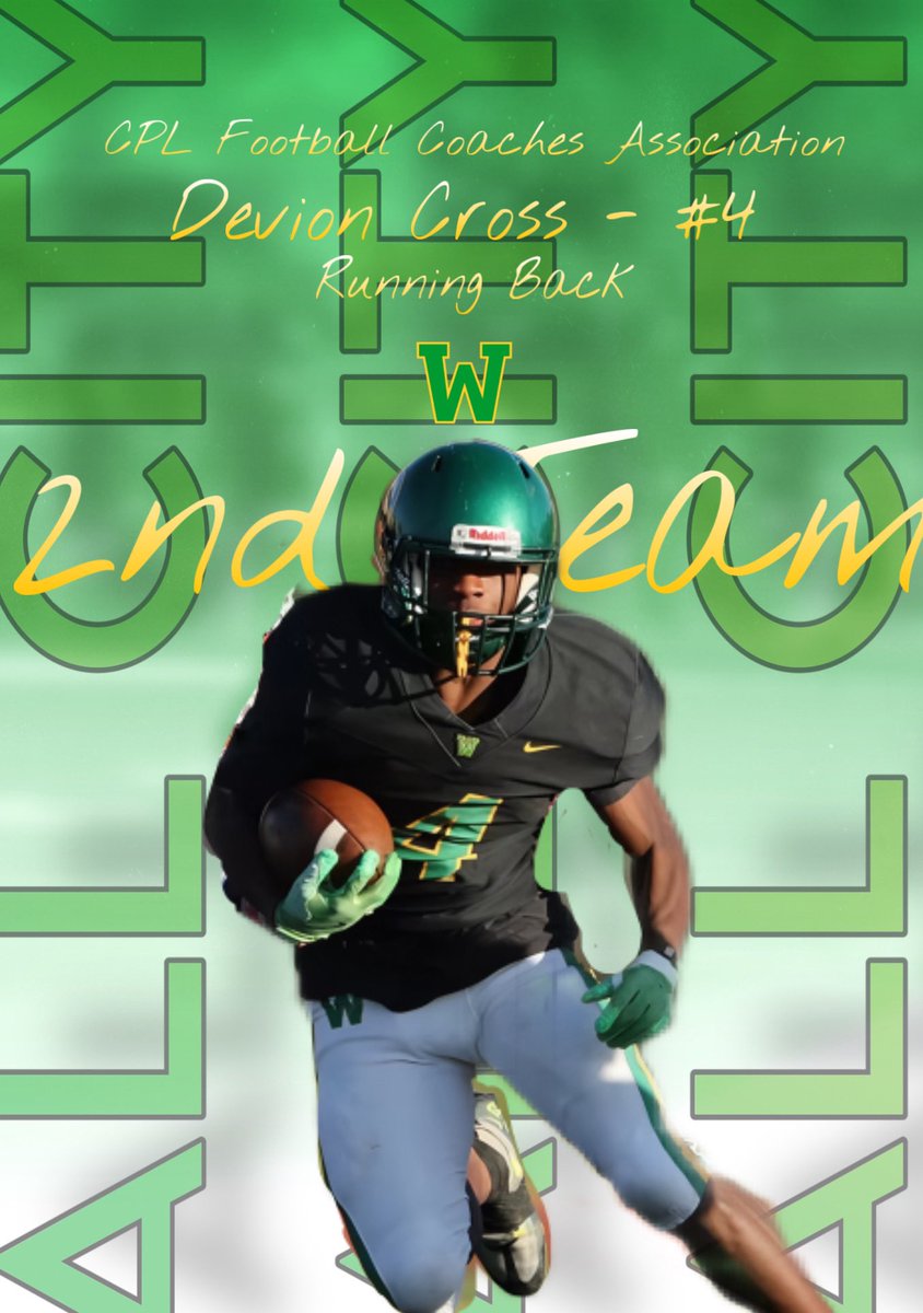 Congratulations to <a href="/Devion2Cross/">Devion Cross</a> on being selected as a member on the <a href="/CPLFCA/">Chicago Public League Football Coaches Association</a> All Public League Team as a 2nd All City Running Back. #WarriorPride <a href="/CPLAthletics/">Chicago Public League Athletics</a> <a href="/mikeclarkpreps/">MikeClarkPreps</a> <a href="/suntimes_preps/">Sun-Times Preps</a> <a href="/GWCPWarriors/">WestinghouseGWCP</a>