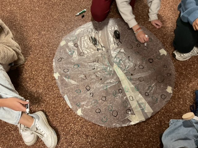 SciLLoprinzo's tweet photo. Parachute day! Ss created parachutes to safely land our dummy doll, Jessie - and motion captured the descent in order to find terminal velocity, net force, force of air resistance, and more!! Got my steps in today #WeAreChappaqua #Physics9 #CollabPhysics https://t.co/H1yPPC2Qg7