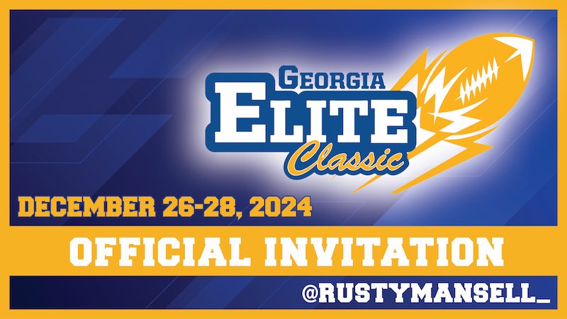 Eli Williams (@eliwilliams2028) on Twitter photo Thankful for the invite to <a href="/GAEliteClassic/">GeorgiaEliteClassic</a> games!
<a href="/buford_football/">Buford Football</a> <a href="/BufordGAPrspcts/">Buford Prospects</a> <a href="/CoachApp35/">Bryant Appling</a> <a href="/Coach_Davis22/">Coach Davis</a> <a href="/bigka54/">Kevin McAlmont</a> <a href="/RustyMansell_/">Rusty Mansell</a> <a href="/Rivals/">Rivals</a> <a href="/CoachBrentKeyGT/">Coach Brent Key</a> <a href="/Coach_Henson/">Josh Henson</a> <a href="/TheGoBoss/">TheGoBoss</a> Thankful for the invite to <a href="/GAEliteClassic/">GeorgiaEliteClassic</a> games!
<a href="/buford_football/">Buford Football</a> <a href="/BufordGAPrspcts/">Buford Prospects</a> <a href="/CoachApp35/">Bryant Appling</a> <a href="/Coach_Davis22/">Coach Davis</a> <a href="/bigka54/">Kevin McAlmont</a> <a href="/RustyMansell_/">Rusty Mansell</a> <a href="/Rivals/">Rivals</a> <a href="/CoachBrentKeyGT/">Coach Brent Key</a> <a href="/Coach_Henson/">Josh Henson</a> <a href="/TheGoBoss/">TheGoBoss</a>