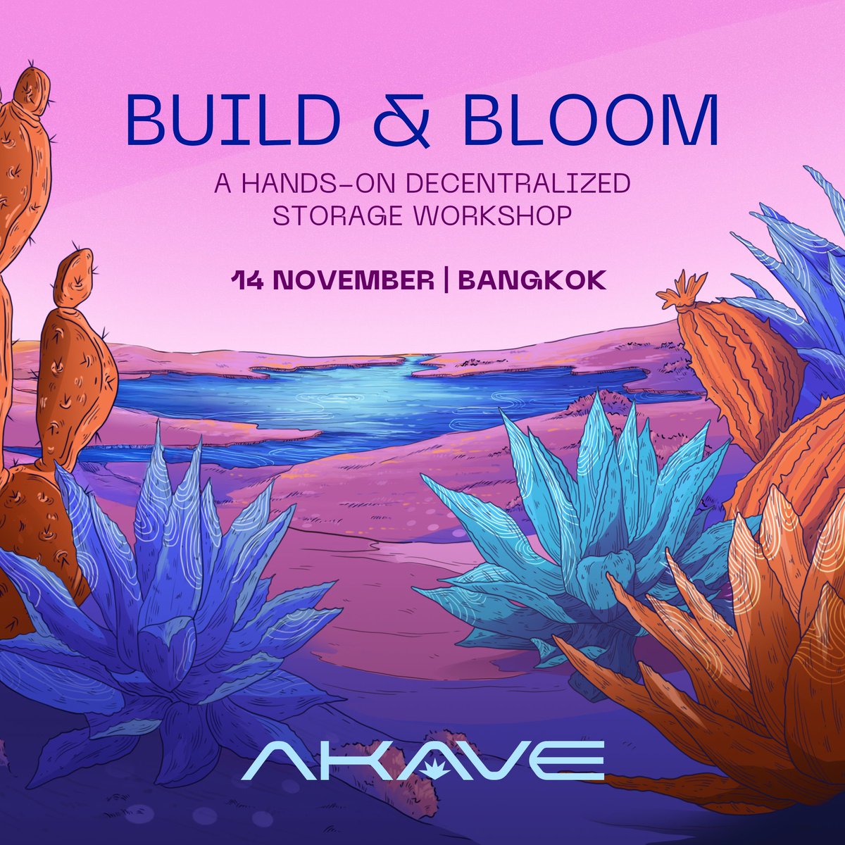 akavenetwork's tweet photo. gm 🌞 today’s the day for Build & Bloom ✨

It’s a chill, hack-and-hang vibe — come explore our newly launched testnet and learn about decentralized storage at your own pace 🛠️

We’ve got coffee & matchas flowing all day, pizza for lunch, amazing swag, and prizes 🌸

📍 SOCO WORK&LIVE EmQuartier, Bangkok
🕒 11am - 5pm
🔗 https://t.co/hhMz6u1Wmi