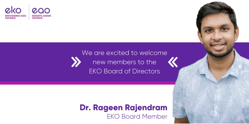Dr. Rageen Rajendram joins us from <a href="/HBKidsHospital/">Holland Bloorview</a>, where he specializes in the assessment and diagnosis of children with #Autism and other developmental concerns.
empoweredkidsontario.ca/newsroom

<a href="/Our_KidsHealth/">Our Kids' Health</a> 
#KidsHealth #DevelopmentalHealth #Pediatrics #BoardOfDirectors