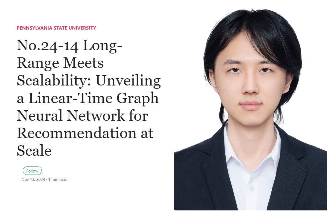 Ruihong Qiu (@ruihongqiu) on Twitter photo Yesterday, Jiahao Zhang from <a href="/penn_state/">Penn State</a> gave a brilliant seminar on Long-Range Meets Scalability: Unveiling a Linear-Time Graph Neural Network for Recommendation at Scale for our seminar (uq-ds-seminar.github.io/longrangerecsy…) <a href="/UQSchoolEECS/">UQ School of EECS</a> Yesterday, Jiahao Zhang from <a href="/penn_state/">Penn State</a> gave a brilliant seminar on Long-Range Meets Scalability: Unveiling a Linear-Time Graph Neural Network for Recommendation at Scale for our seminar (uq-ds-seminar.github.io/longrangerecsy…) <a href="/UQSchoolEECS/">UQ School of EECS</a>