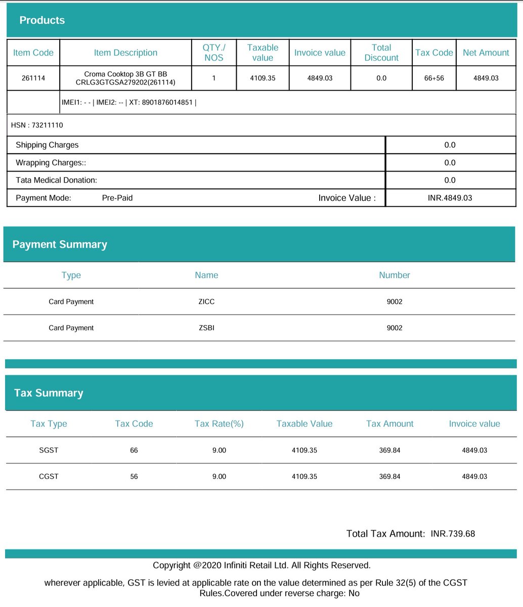 shahd794's tweet photo. @cromaretail @TataCompanies @CromaSupport
Don't buy,  after selles service was very poor my first complain was on 23rd oct (C004214108) after 10days complain autoclosed by showroom, again registered new complain on 10th nov (Bac101124fs00171) but no updates received yet #croma https://t.co/vBMabvi0ZP