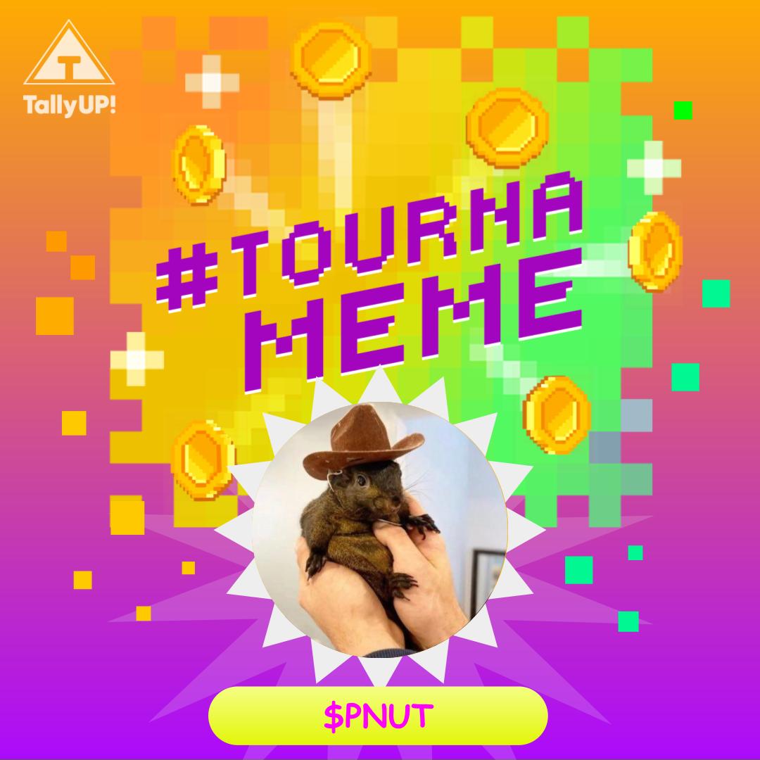 tallyup's tweet photo. NEW TOURNAMEME: PEANUT!  🥜

EACH PLAYER JOINED = $1 of $PNUT added to prize pot up to $1000💰

Entry open for 72 hours⏳

Follow, like and RT this post for access code via DM 🎟️

Win trending memecoins on TallyUP, more about tournamemes👇

$PNUT @pnutsolana #P2E #memecoin https://t.co/bEuCW8gQMX