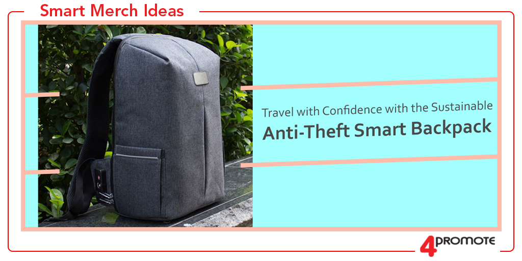 4promote's tweet image. Travel with Confidence with the Sustainable Anti-Theft Smart Backpack #TechBag #SmartBackpack #SustainableBag ow.ly/fSZh50U5FWL