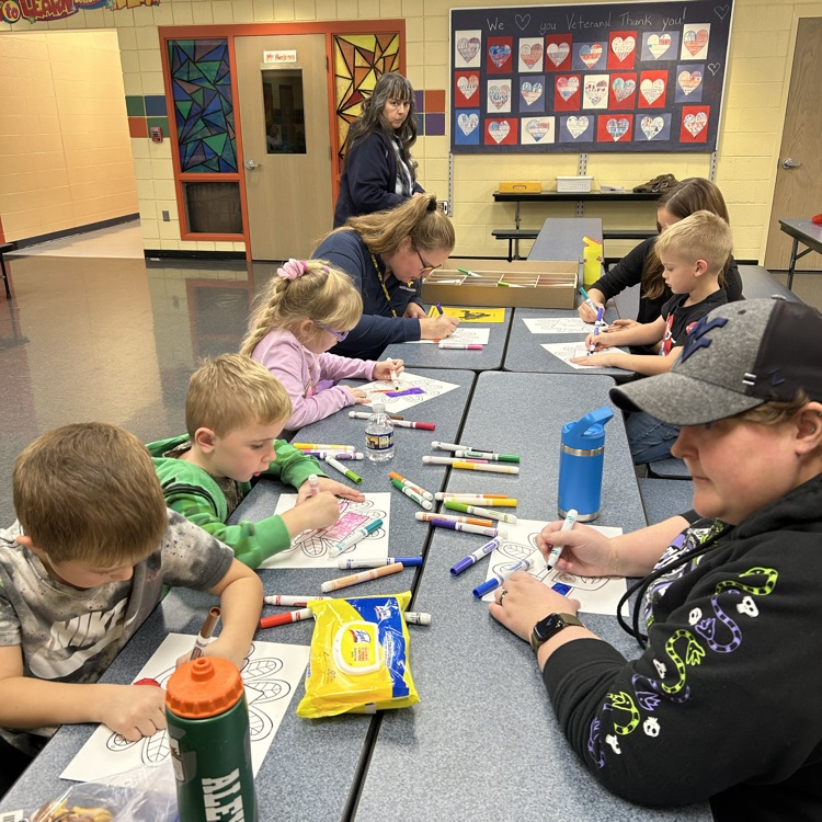 Students and their families enjoyed an evening of "Turkey Tales."