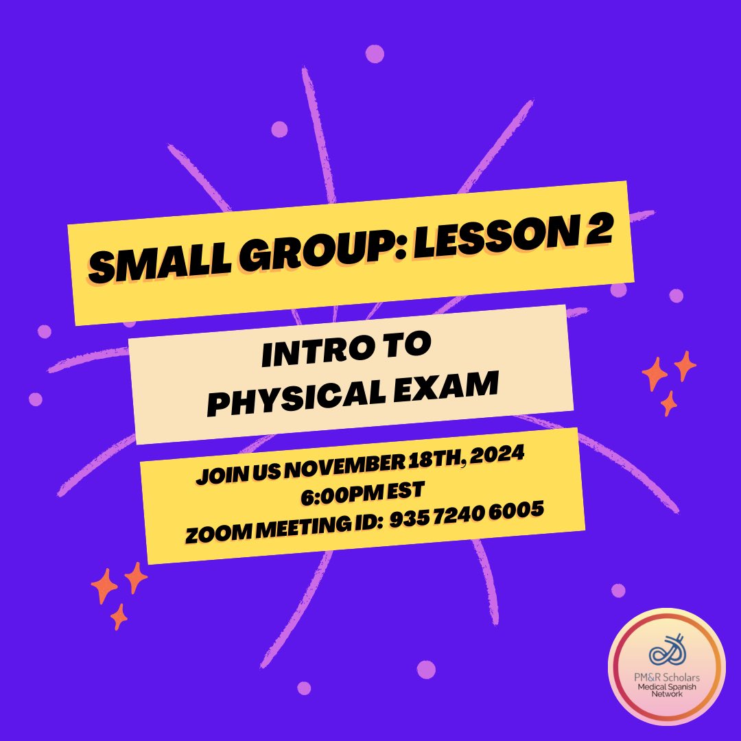 PM&R Scholars Medical Spanish Network tweet media