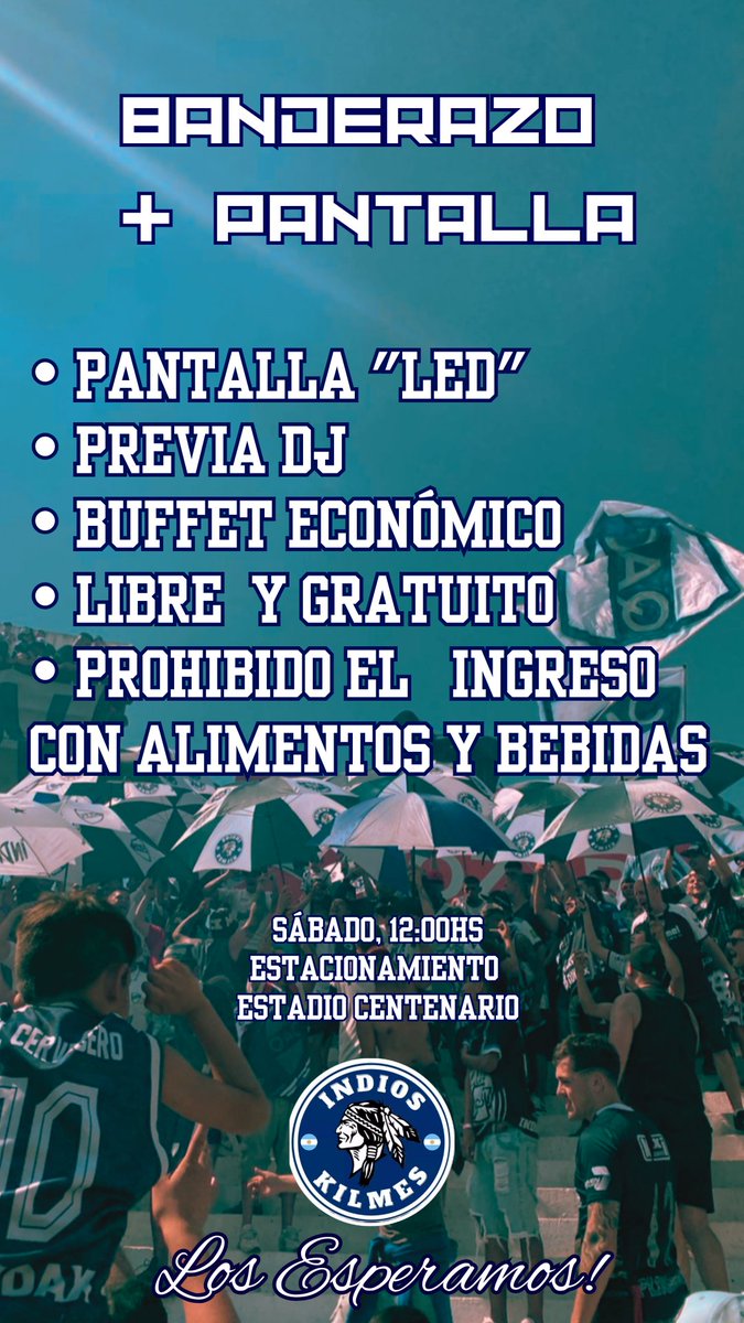 Indios Kilmes Oficial tweet media