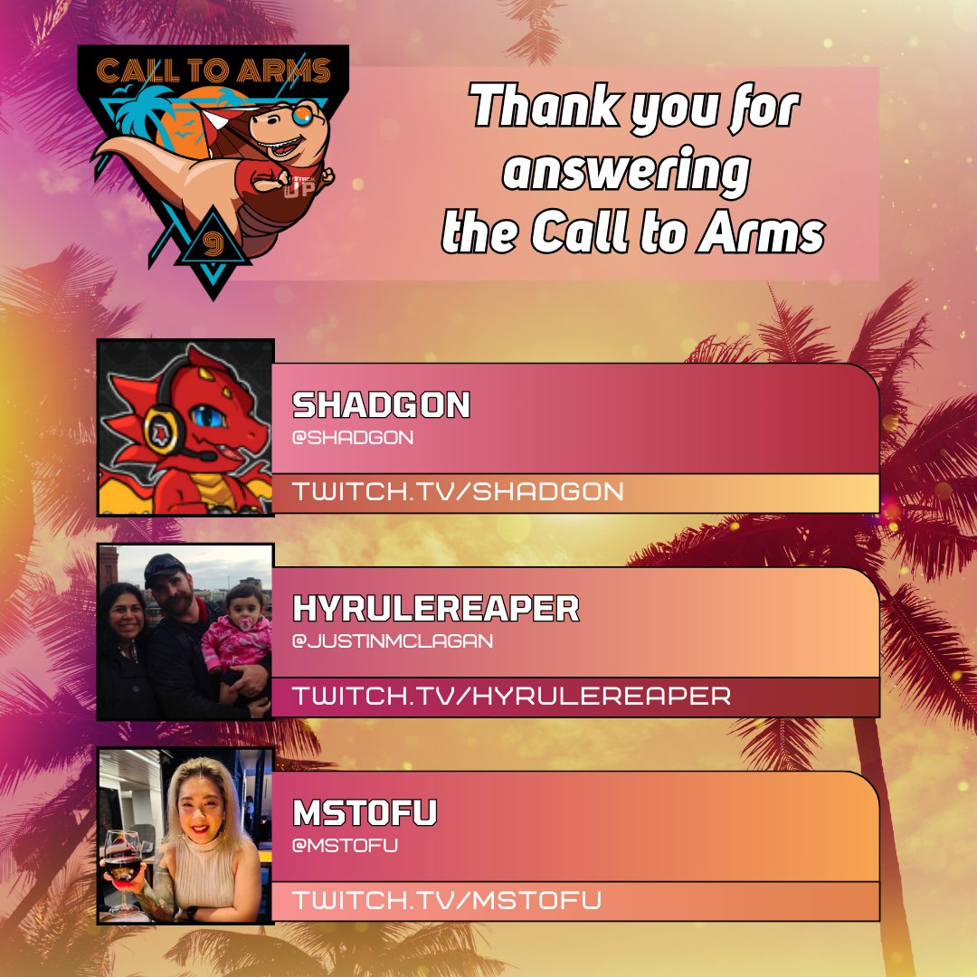Thanks to these streamers for supporting <a href="/StackUpDotOrg/">Stack Up</a> in 2024. Your help has kept us afloat to support Veteran mental health.  

<a href="/shadgon/">Shadgon</a> | Twitch.tv/shadgon 
<a href="/JustinMclagan/">Justin Mclagan</a> | Twitch.tv/hyrulereaper 
<a href="/mst0fu/">TOFU 🔜 TGX26</a> | Twitch.tv/mst0fu