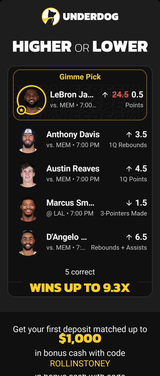 OCsPockets's tweet image. play.underdogfantasy.com/es-I6ih4YMRAp