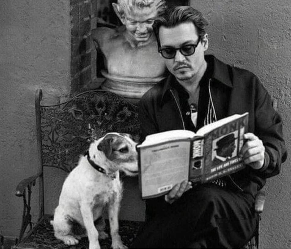 🗣️ "Las únicas criaturas suficientemente evolucionadas para dar amor puro son los perros y los niños". 
- Johnny Depp