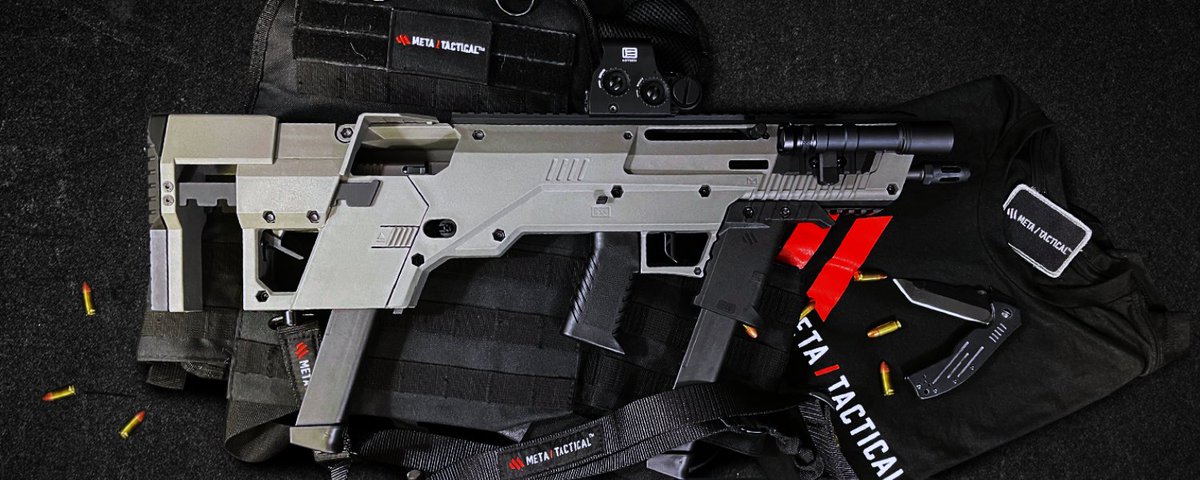 SnGTactical's tweet photo. 🚨 NEW: META Tactical Pistol-to-Rifle Bullpup Conversion! The world’s first of its kind—turn your pistol into a powerful, compact rifle with ease. Precision, control, and adaptability in one groundbreaking kit! 🔥💥
#MetaTactical #PistolToRifle #BullpupConversion #TacticalGear https://t.co/9KmjgPbSb7