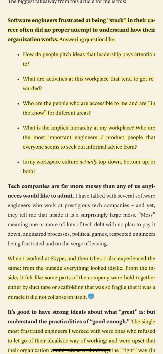 thiagoghisi's tweet image. It&apos;s pretty rare to see REAL Seasoned Staff-Plus Engineers talking about their career, where and how they try to influence, what questions they ask themselves, how they try to flight complexity, how they embrace “messy” things

It&apos;s even rarer to see someone like @copyconstruct…