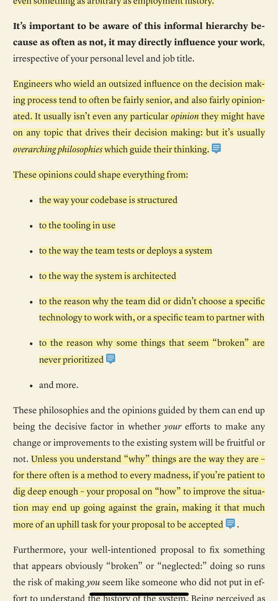thiagoghisi's tweet image. It&apos;s pretty rare to see REAL Seasoned Staff-Plus Engineers talking about their career, where and how they try to influence, what questions they ask themselves, how they try to flight complexity, how they embrace “messy” things

It&apos;s even rarer to see someone like @copyconstruct…