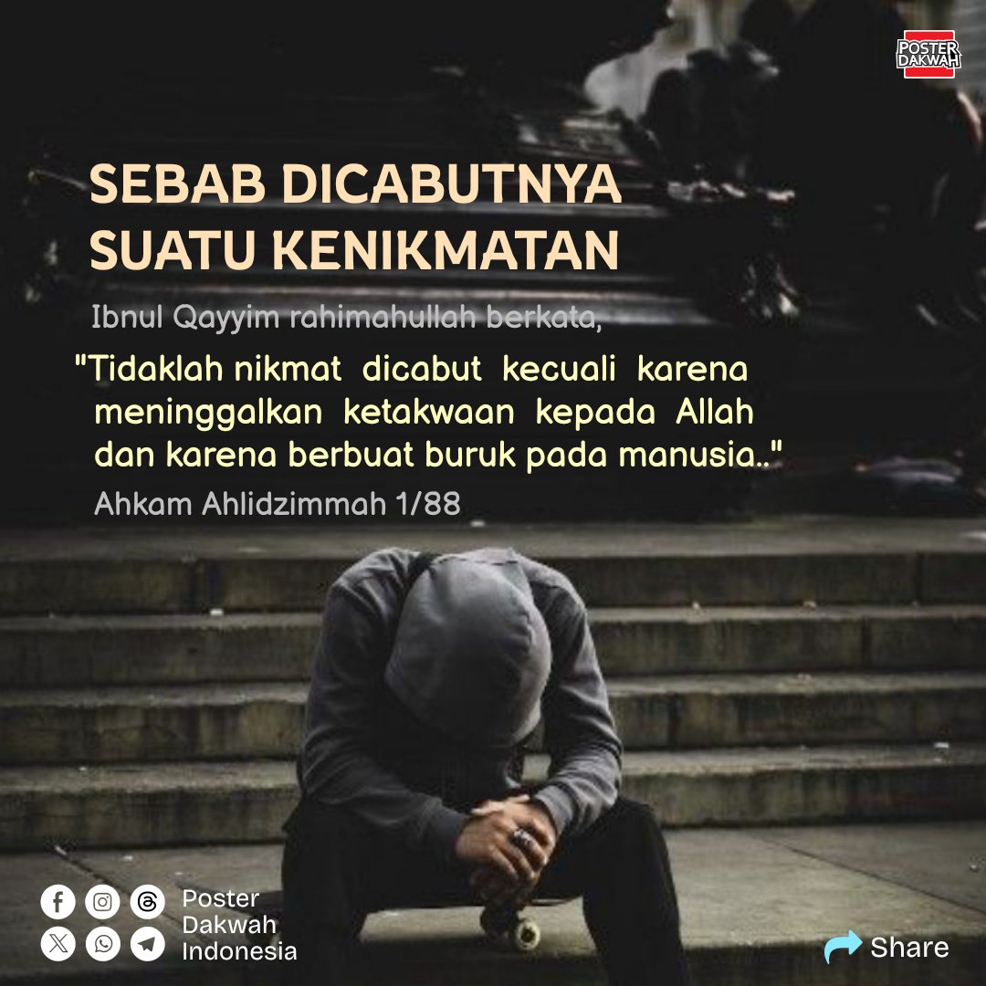dakwah_poster's tweet photo. SEBAB DICABUTNYA SUATU KENIKMATAN
#ketaqwaan
#nikmatallah
#tercabutnyanikmat https://t.co/OJSlYcr7dp