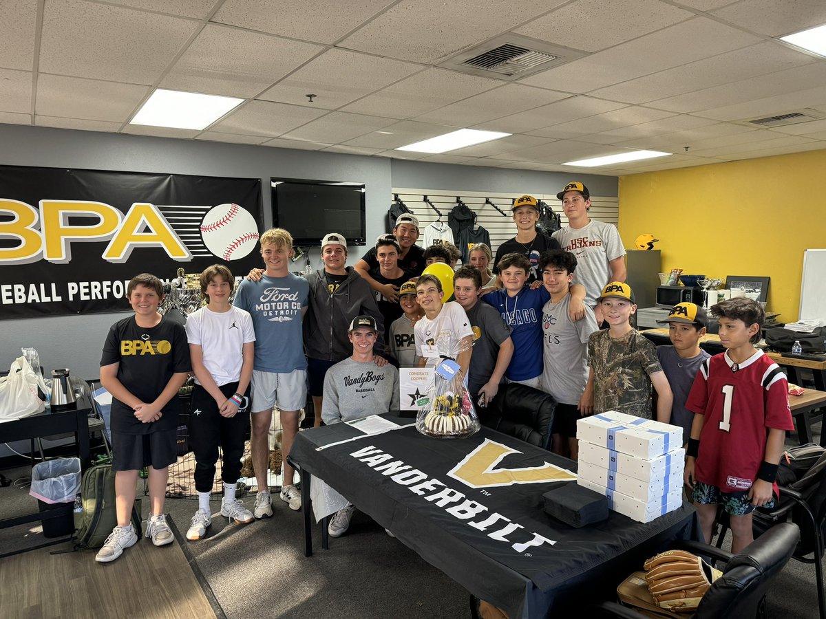 BPA Baseball (@bpatravelball) on Twitter photo Congratulations to our guy, <a href="/CooperJF11/">Cooper Flemming</a> on his commitment to <a href="/VandyBoys/">Vanderbilt Baseball</a> ! 🤩👏🏼
Thank you for always being a leader and setting such a great example for our younger guys! We’re proud of you, Coop. 💛🖤 ⚓️⬇️
#BPAWay
#BPACollegeTour
#EvoArmy Congratulations to our guy, <a href="/CooperJF11/">Cooper Flemming</a> on his commitment to <a href="/VandyBoys/">Vanderbilt Baseball</a> ! 🤩👏🏼
Thank you for always being a leader and setting such a great example for our younger guys! We’re proud of you, Coop. 💛🖤 ⚓️⬇️
#BPAWay
#BPACollegeTour
#EvoArmy