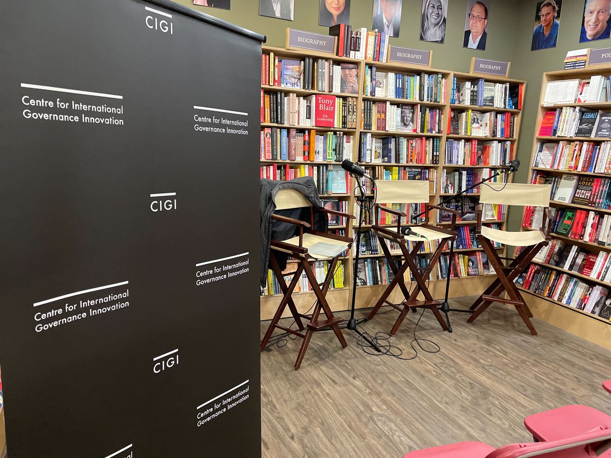 _policyprompt's tweet photo. The Policy Prompt crew was in Ottawa tonight at Perfect Books. 

@PaulRSamson solo hosted a book discussion and podcast recording of “The Big Fix: How Companies Capture Markets and Harm Canadians” with authors @VassB and @denisehearn_.

Listen to this episode soon. https://t.co/s30oOxg79o