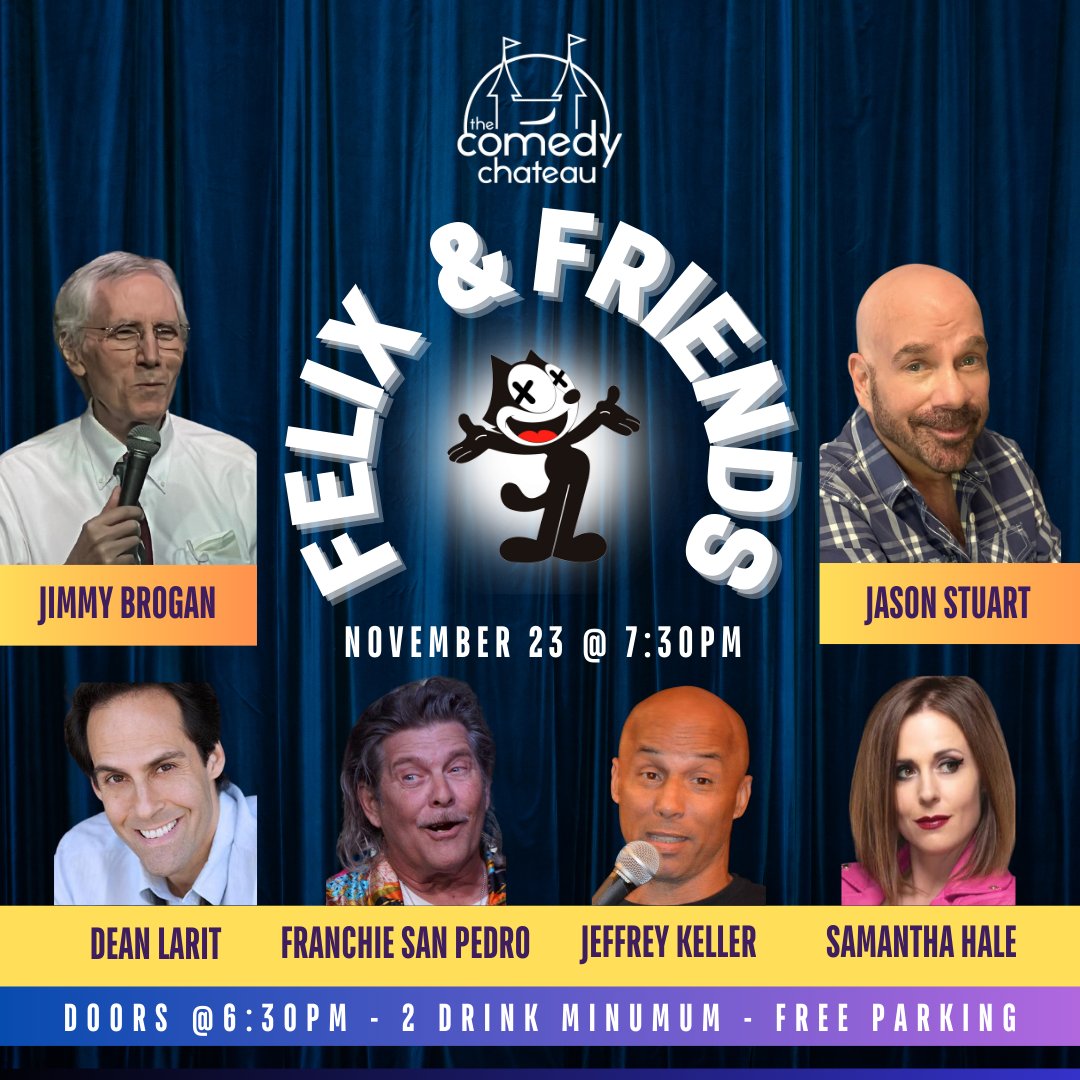 Jason Stuart (@jason_stuart) on Twitter photo I' m back at the @TheComedyChateau Sat. Nov. 23 & Dec, 7th at 7:30pm with <a href="/JimmyBrogan/">Jimmy Brogan</a>, @SamanthaHale <a href="/JeffreyKeller6/">Jeffrey Keller</a> , @FrenchieSanPedro @DeanLarit and more surprises guests... #standupcomedy #funny #lgbtqia #comedy. I have 10 free tickets TICKETS:
thecomedychateau.com/shows/287504 I' m back at the @TheComedyChateau Sat. Nov. 23 & Dec, 7th at 7:30pm with <a href="/JimmyBrogan/">Jimmy Brogan</a>, @SamanthaHale <a href="/JeffreyKeller6/">Jeffrey Keller</a> , @FrenchieSanPedro @DeanLarit and more surprises guests... #standupcomedy #funny #lgbtqia #comedy. I have 10 free tickets TICKETS:
thecomedychateau.com/shows/287504