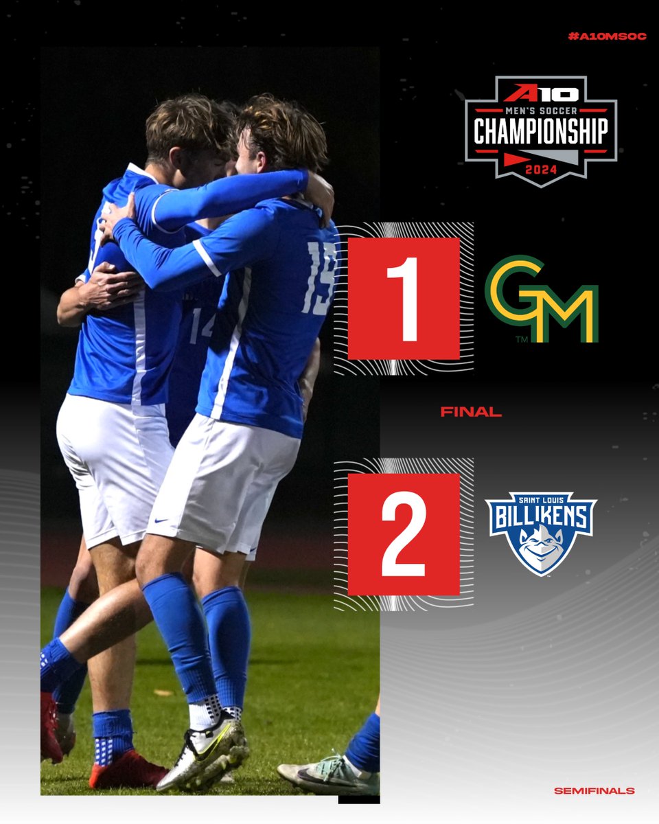 SAINT LOUIS SURVIVES!!

No. 6 <a href="/SLUMensSoccer/">SLU Men's Soccer</a> tops No. 1 George Mason to advance to the #A10MSOC Title Game!