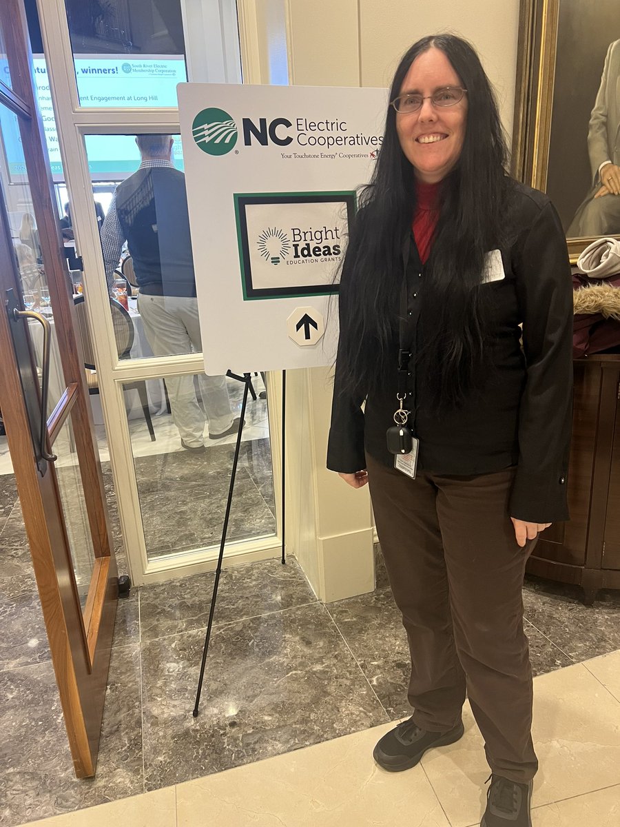 We couldn’t be more proud of Ms. Shaffer for being the recipient of an #NCBrightIdeas Grant! Can’t wait to see your initiative come alive in the classroom! <a href="/MtVernonMiddle/">Mount Vernon Middle</a> 
Thank you! <a href="/WakeElectric/">Wake Electric</a>