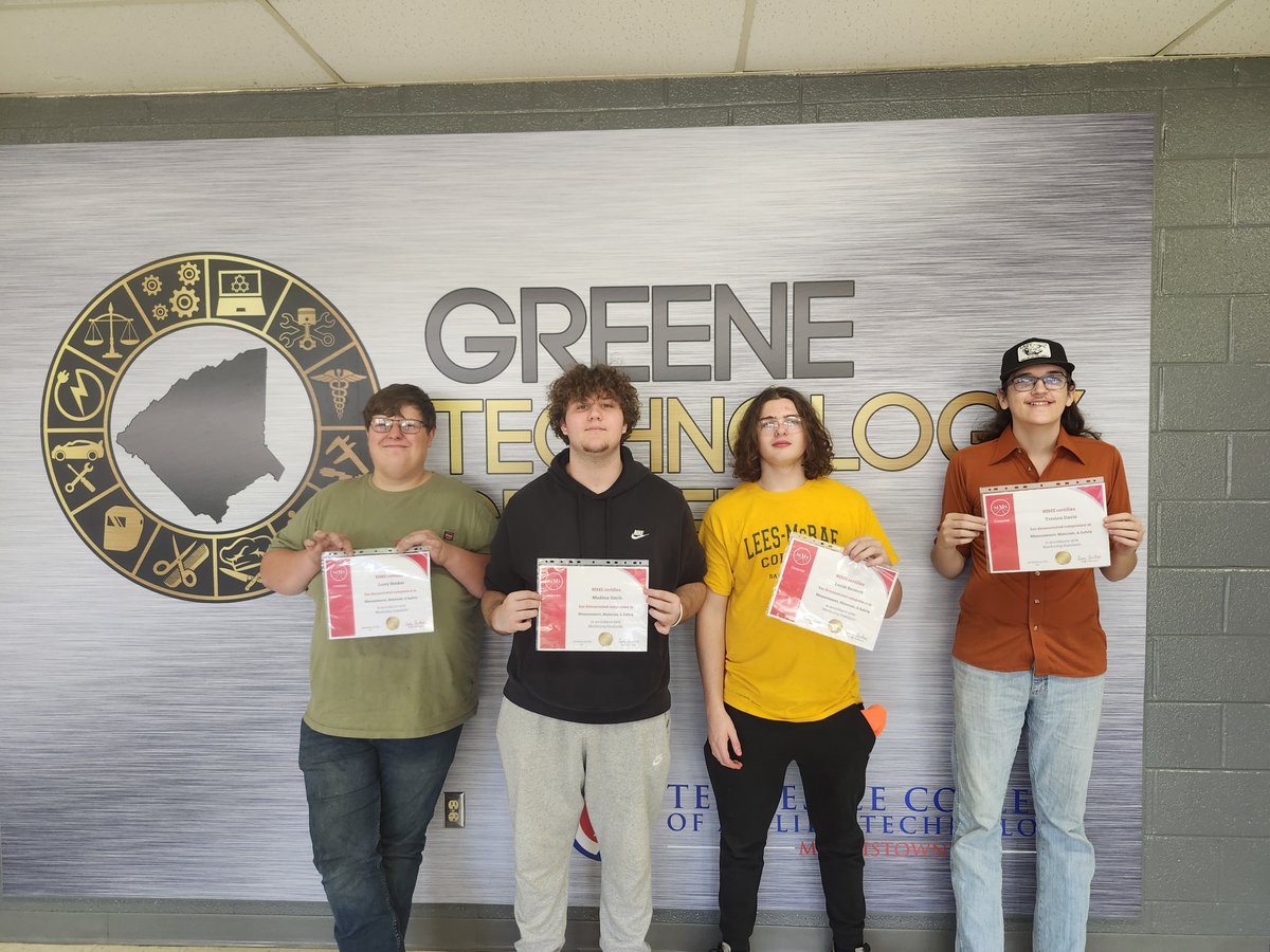 GTC Machine Tool/CNC Machining Technology (@gtc_cnc_mt) on Twitter photo MT2 Students #WGHS Josey, #GHS Maddox & Lucas, and #NGHS Treston earned their <a href="/NIMS_Inc/">NIMS</a> certs
<a href="/GreenevilleCity/">GCS</a> <a href="/GreeneCoSch/">Greene Co TN Schools</a> <a href="/GreeneTechCtr/">GTC - Greene Technology Center</a> #cncmachining #tncte <a href="/aaronflanary/">Aaron Flanary</a> <a href="/GreenevilleTown/">Town of Greeneville</a> <a href="/GreeneIndustry/">Greene Co. Industry</a> <a href="/kimbunchcook/">Kim Cook</a> <a href="/TeresaBClarkson/">Teresa Berden Clarkson</a> MT2 Students #WGHS Josey, #GHS Maddox & Lucas, and #NGHS Treston earned their <a href="/NIMS_Inc/">NIMS</a> certs
<a href="/GreenevilleCity/">GCS</a> <a href="/GreeneCoSch/">Greene Co TN Schools</a> <a href="/GreeneTechCtr/">GTC - Greene Technology Center</a> #cncmachining #tncte <a href="/aaronflanary/">Aaron Flanary</a> <a href="/GreenevilleTown/">Town of Greeneville</a> <a href="/GreeneIndustry/">Greene Co. Industry</a> <a href="/kimbunchcook/">Kim Cook</a> <a href="/TeresaBClarkson/">Teresa Berden Clarkson</a>