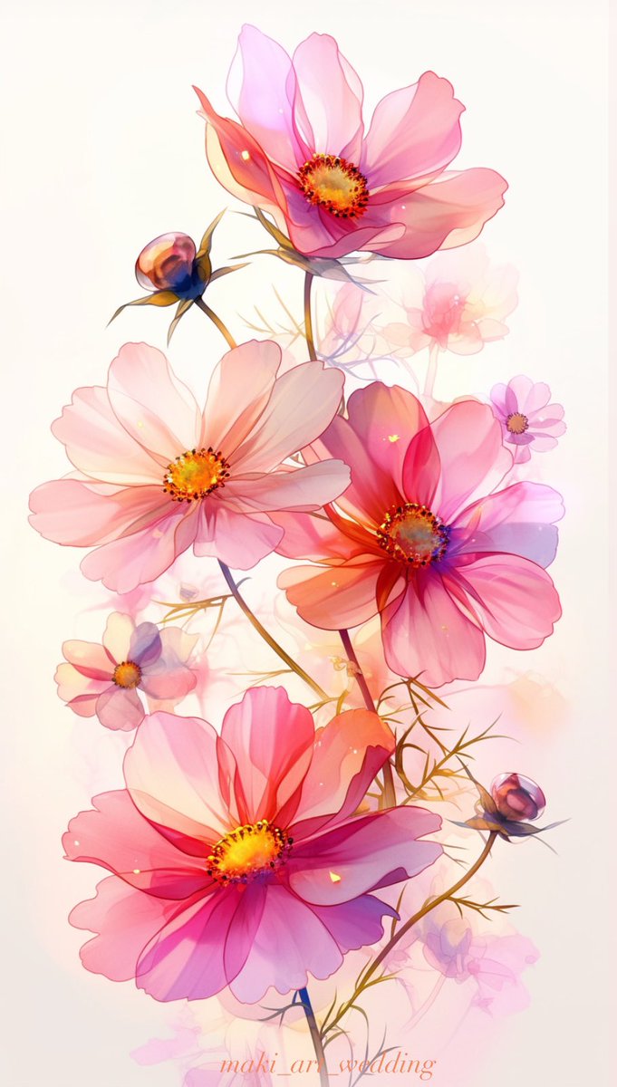 コスモスが綺麗な季節ですね♬
AI artで作っています🌸
オーダーも承っています✨