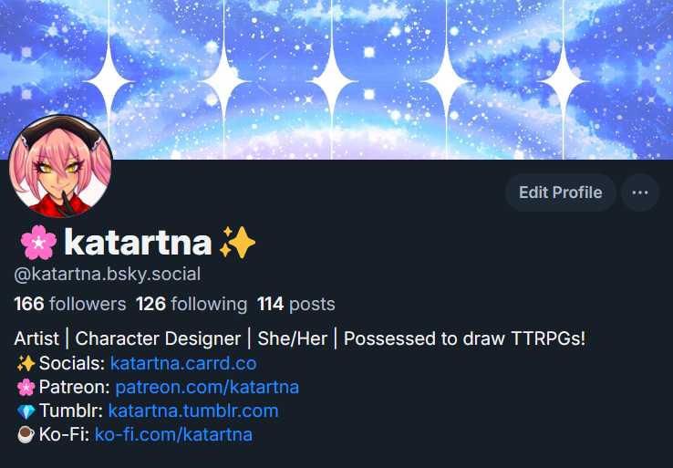 katartna's tweet photo. I've deleted all my media off of twitter! I'll probably only use twitter for announcements, will be mainly on the blue bug app from now on! 🦋✨
https://t.co/YkslMw62g5 https://t.co/PGt64tEAS6