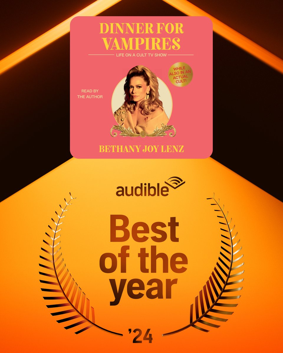 SimonAudio's tweet photo. .@audible has selected #DinnerforVampires by #BethanyJoyLenz and #TheThirdGilmoreGirl by #KellyBishop as two of their #BestOfTheYear Celebrity Memoir Audiobooks! Learn more about these author-read must-listens: https://t.co/xR1TfKr2oT CC: @SimonBooks @GalleryBooks https://t.co/TT3knhPkWX
