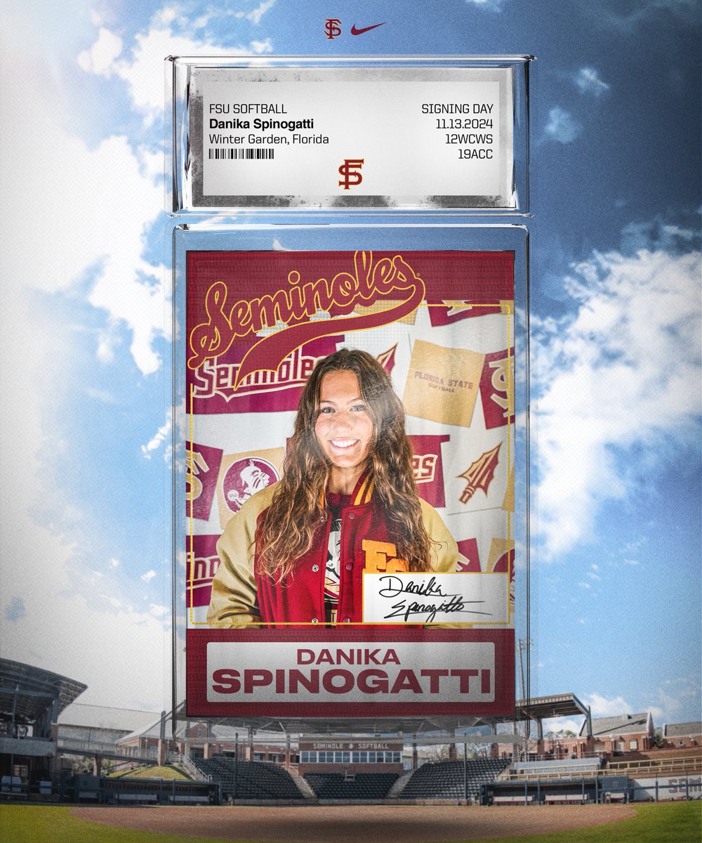 FSU_Softball's tweet image. Staying right at home🏠 

Danika is ranked the No. 26 overall player in the 2025 class and has also played on the U18 Italian National Team👏

#NSD2024