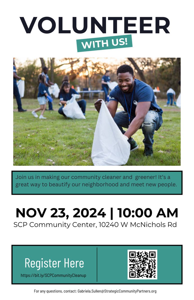 SCommPartners's tweet image. Join us for the #Fitzgerald Community Clean-Up on Nov 23! Team up with neighbors, First Merchants, &amp;amp; the SCP crew to keep our corridor shining!

Supplies, water, lunch, &amp;amp; a volunteer tee provided! Sign up via the link in our bio! 

#CommunityCleanUp #Volunteer #DoYourPart