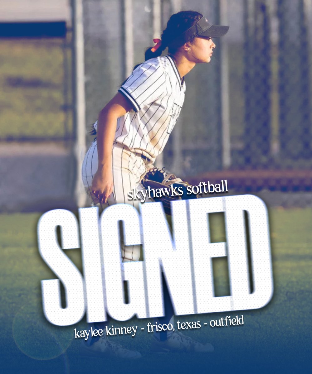 Welcome to the 𝙎𝙆𝙔𝙃𝘼𝙒𝙆𝙎 𝙁𝘼𝙈𝙄𝙇𝙔, Kaylee Kinney 💙💛

#ToTheTop