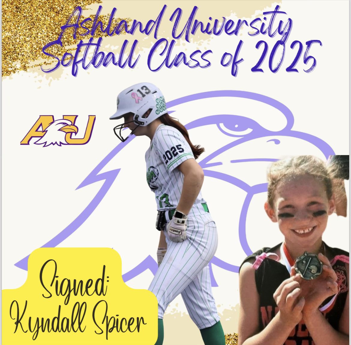 Ashland University Softball (@ashlandusball) on Twitter photo Ashland University Softball welcomes 2025 SS/OF <a href="/KyndallSpicer/">Kyndall Spicer</a> to Eagle Nation!
π«Heath High School Ashland University Softball welcomes 2025 SS/OF <a href="/KyndallSpicer/">Kyndall Spicer</a> to Eagle Nation!
π«Heath High School