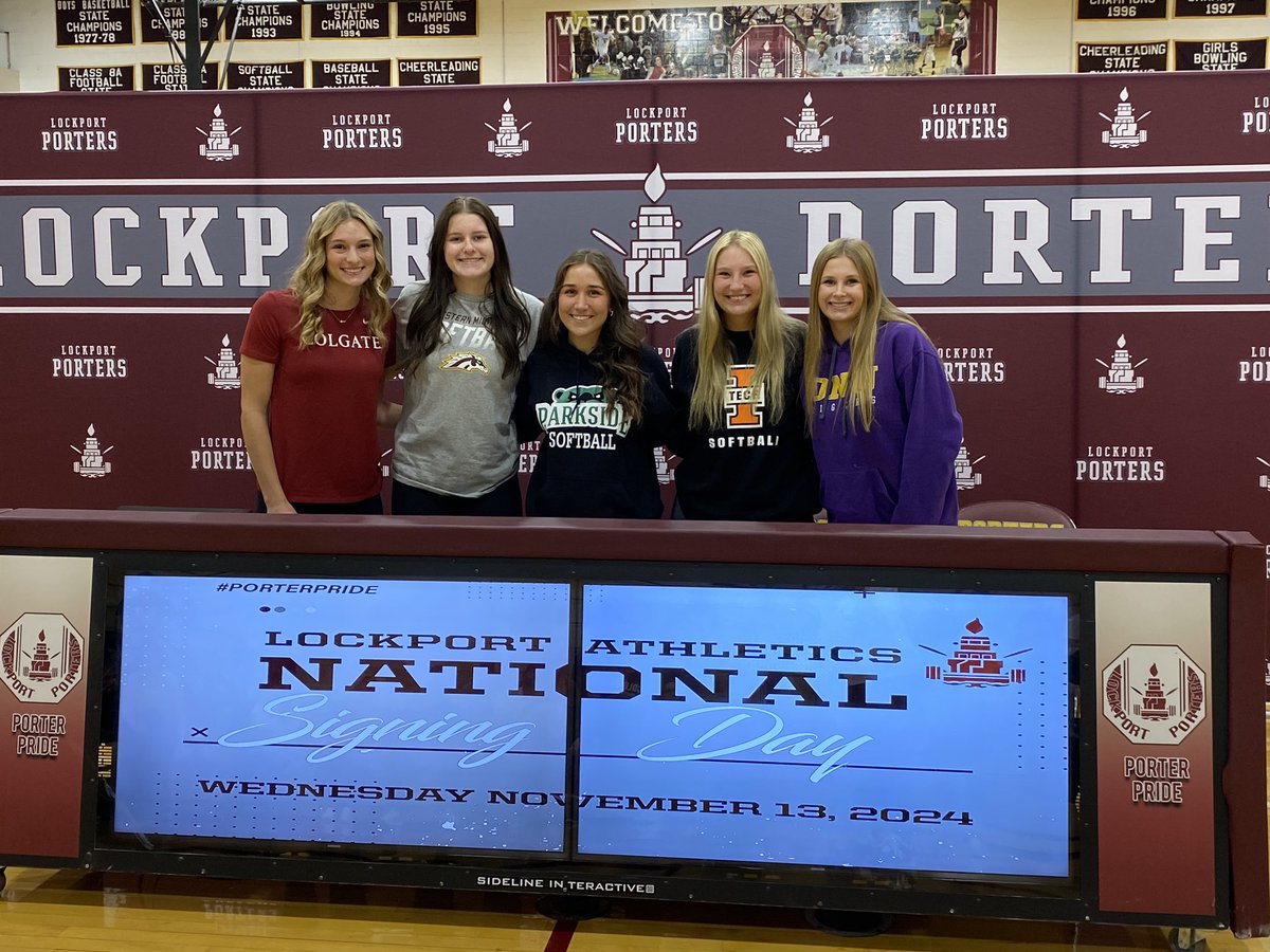 Porters Softball (@portersoftball1) on Twitter photo Congrats to our LTHS Student-Athletes who have chosen to compete at the next level! You make us proud♥️⚓️🥎 Keep playing with your “H.E.A.R.T.s”. <a href="/lthsathletics/">Lockport Athletics</a> Congrats to our LTHS Student-Athletes who have chosen to compete at the next level! You make us proud♥️⚓️🥎 Keep playing with your “H.E.A.R.T.s”. <a href="/lthsathletics/">Lockport Athletics</a>