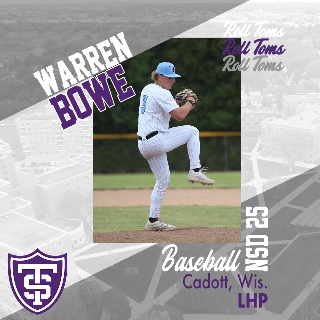 Officially a Tommie!

Welcome to St. Paul, <a href="/Bowe2Warren/">Warren Bowe</a> 🟣⚪️

#RollToms | #PennedInPurple