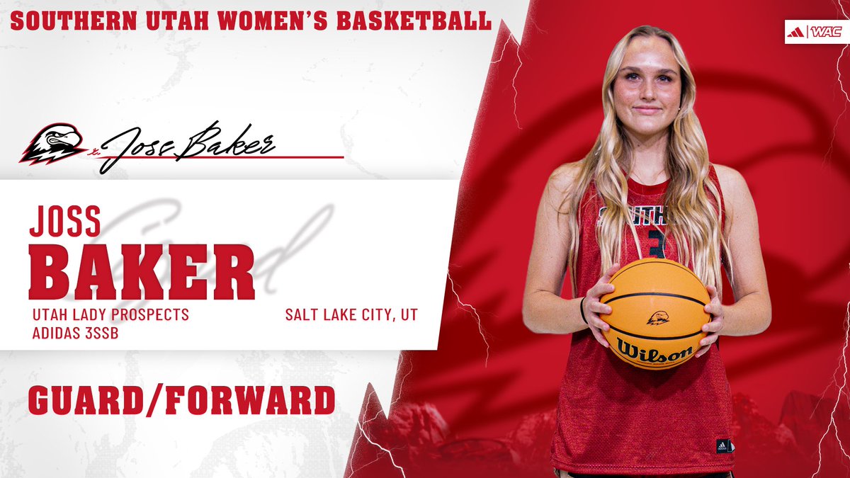 SUU Women’s Basketball (@suuwbasketball) on Twitter photo Welcome to SUU, <a href="/jossbaker66/">joss baker</a> ✍️
⚡️ 2024 5A 1st Team All-State
⚡️ 2024 5A Region 6 Second Team All-Region
⚡️ 2024 Prep Girls Hoops Utah All-Junior Team
#ALLINALLOUT ⚡️ #TBirdNation ⚡️ #RaiseTheHammer Welcome to SUU, <a href="/jossbaker66/">joss baker</a> ✍️
⚡️ 2024 5A 1st Team All-State
⚡️ 2024 5A Region 6 Second Team All-Region
⚡️ 2024 Prep Girls Hoops Utah All-Junior Team
#ALLINALLOUT ⚡️ #TBirdNation ⚡️ #RaiseTheHammer