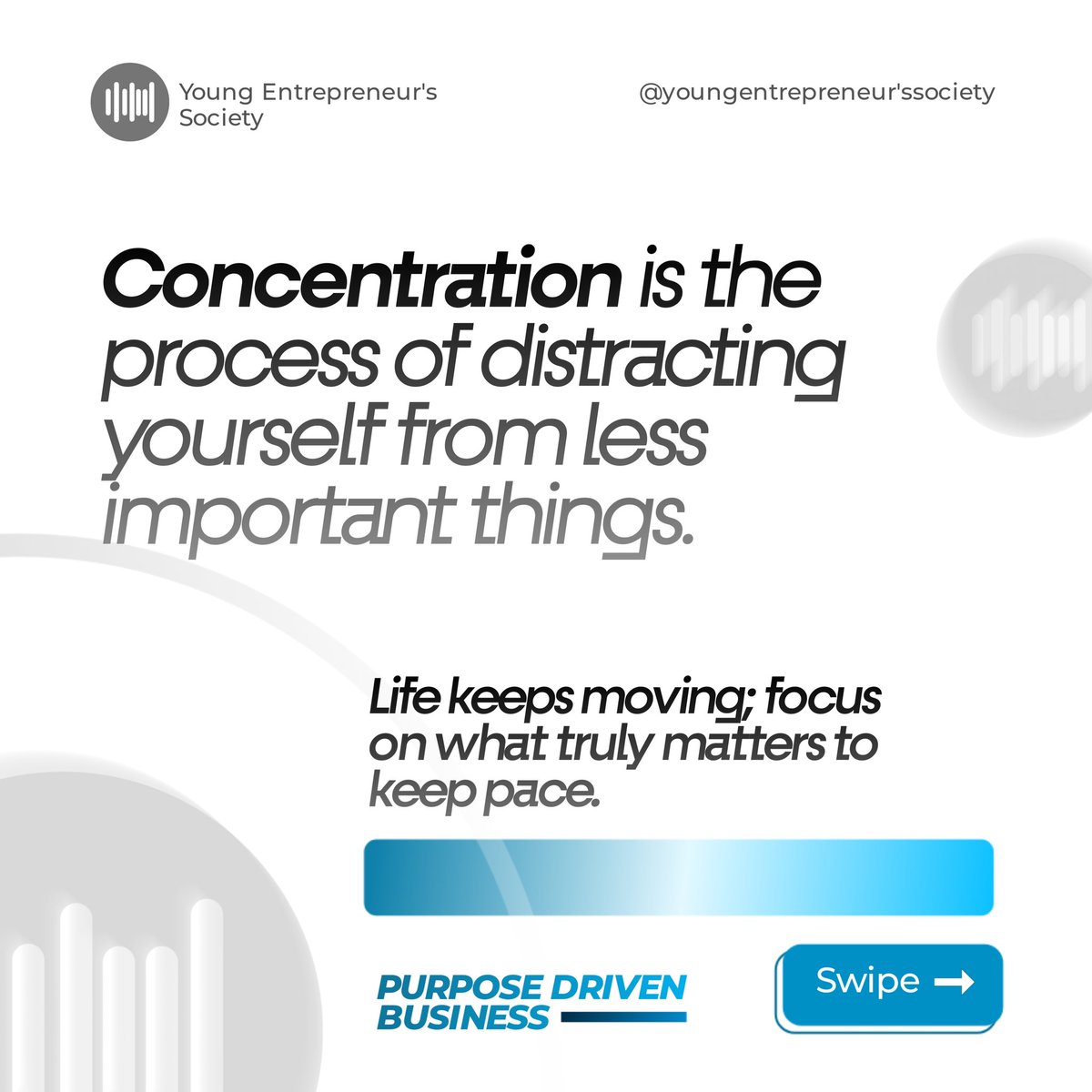 vinetics_'s tweet image. Purpose Driven Business by Young Enterpenuers Society 

#enterprenuer #enterprenuership #businessmindset #businessquotes #businessgoals #brandstrategy #graphicdesign #branding