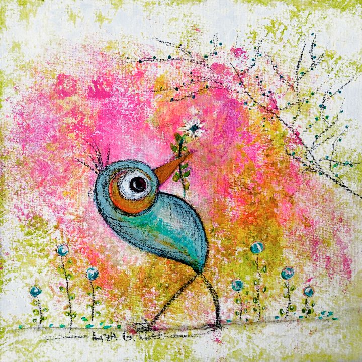 Art of the Day: "Birds Story II". Buy at: ArtPal.com/LizaGerassiLot…