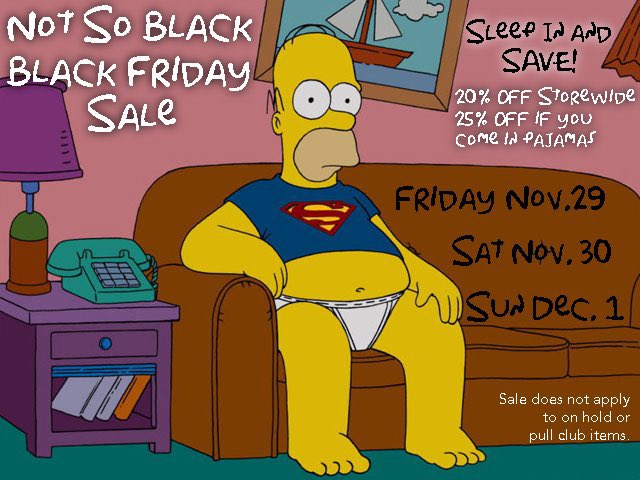 FIRSTAIDCOMICS's tweet image. It’s that time of year! Sale time! 20% storewide and come in PJ’s for 25% off.
