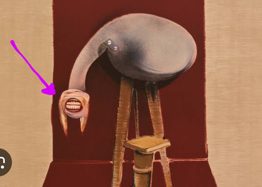 adsk4's tweet image. The mouth of Flesh Lip &amp;amp; Mandarin's face symbolize the mouth of Mary verbally abusing James. They were inspired by the mouth of the figure in the center painting of “Second Version of Triptych 1944” by Francis Bacon.
As a side note, Mandarin appears only in Otherworld in the SH2R