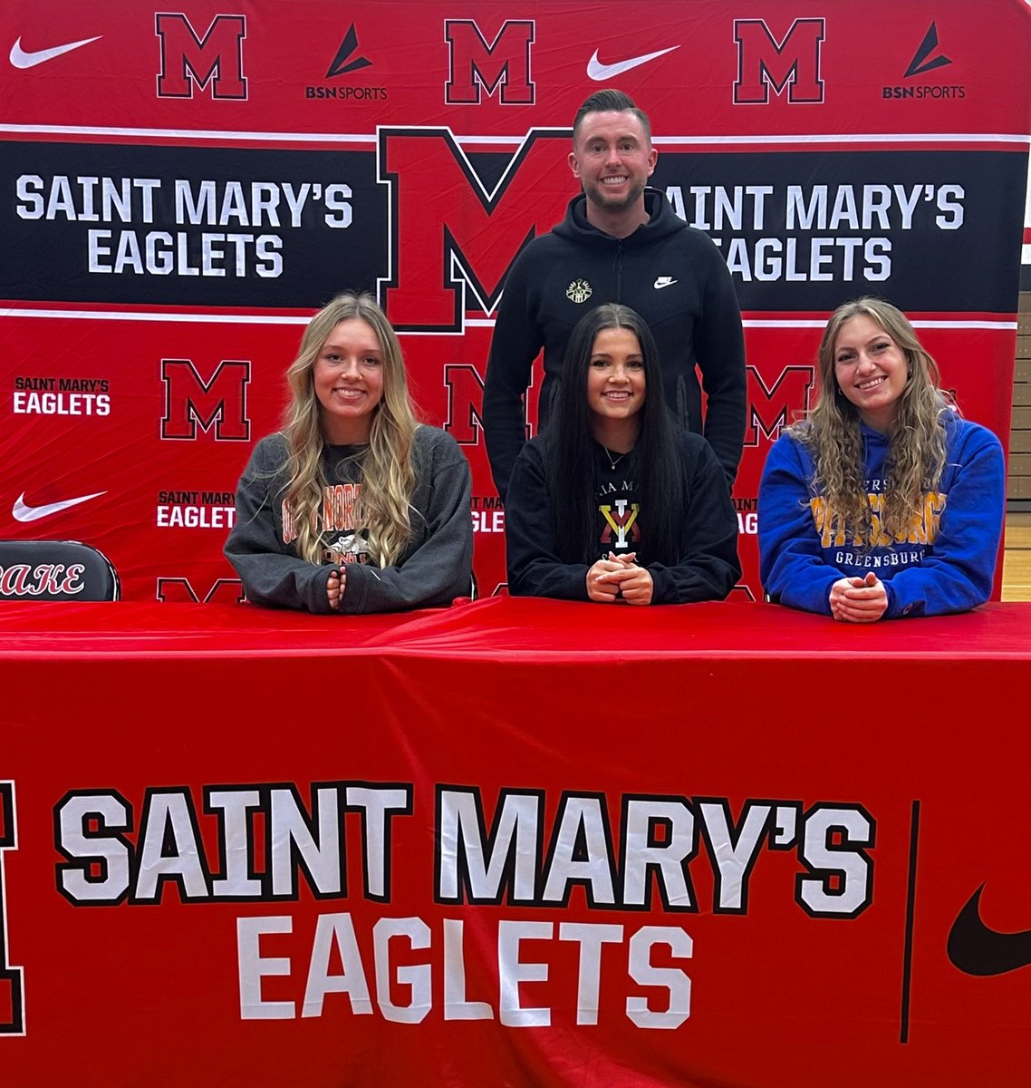 🅾️’LAKE ⚽️ (@olsm_soccer17) on Twitter photo Congratulations to these seniors and their families for signing to play at the next level!
Impressive for a 3rd year program - future is bright!
<a href="/coachKJ17/">Keith Jeffery</a> <a href="/OLSMbookstore/">OLSM Bookstore</a> <a href="/OLSMUpdates/">OLSM Updates</a> <a href="/CHSL1926/">Catholic League</a> <a href="/MiSoccerCoaches/">MIHSSCA</a> <a href="/misoccernetwork/">Michigan Soccer Network</a> <a href="/MIPrepZone/">MIPrepZone</a> Congratulations to these seniors and their families for signing to play at the next level!
Impressive for a 3rd year program - future is bright!
<a href="/coachKJ17/">Keith Jeffery</a> <a href="/OLSMbookstore/">OLSM Bookstore</a> <a href="/OLSMUpdates/">OLSM Updates</a> <a href="/CHSL1926/">Catholic League</a> <a href="/MiSoccerCoaches/">MIHSSCA</a> <a href="/misoccernetwork/">Michigan Soccer Network</a> <a href="/MIPrepZone/">MIPrepZone</a>