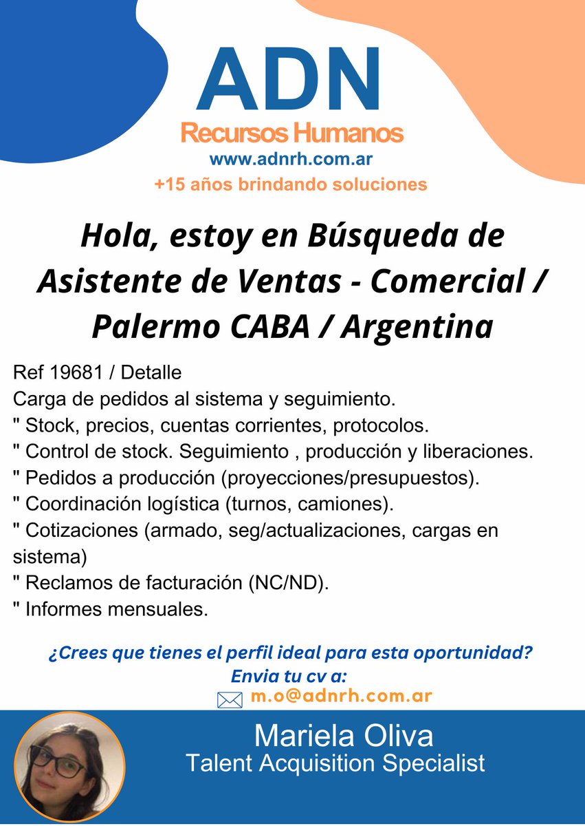 ADN Recursos Humanos - Búsqueda Laboral

adnrh.com.ar

#ADNrecursoshumanos #oportunidadlaboral #busquedalaboral #trabajo #recursoshumanos #buscotrabajo #empleo #oportunidadeslaborales #curriculum #reclutamiento #cv #busquedadetrabajo #Hiring #Argentina #Tecnologia