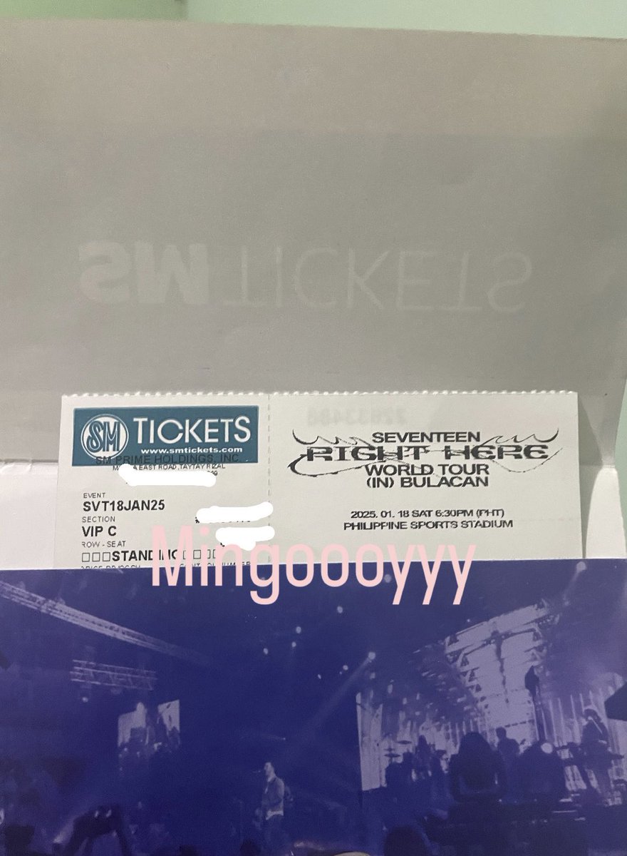 Mingoooyyy's tweet photo. Thank you so much po! @zsticketing

Claimed the tix already. 🥹
This is my first time trying TPA. 
Will definitely avail their TPA again next time. 

I’m going to see seventeen again.
Aju nice!
#zsticketsecured
#SEVENTEEN_RIGHT_HERE_IN_asia 
#SEVENTEEN_RIGHT_HERE_IN_BULACAN https://t.co/7CsOzOavdC