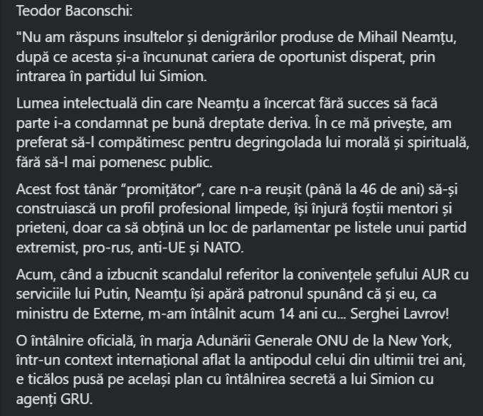aplesuneoficial's tweet photo. Teodor Baconschi despre Mihail Neamțu https://t.co/Vj95FDeqoD