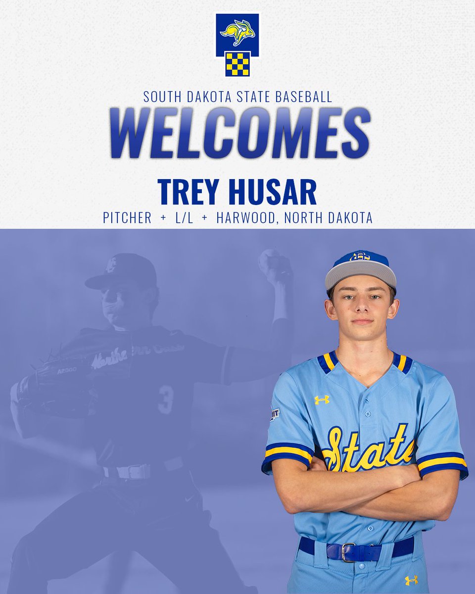 North Dakota left-hander Trey Husar will make his way south and become a Jackrabbit!

🔹 Two-time all-region selection at Northern Cass High School
🔹 6-1 record with 73 strikeouts and a 0.89 ERA as a junior

#GoJacks 🐰