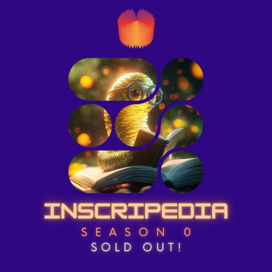 Inscripedia's tweet photo. Sold out in 20 minutes in the FCFS phase ❤️

thank you for everybody that trust us

If you're a holder, go on https://t.co/rw6wREEBG0 and meet your own family ❤️ https://t.co/7THnqAxTsa