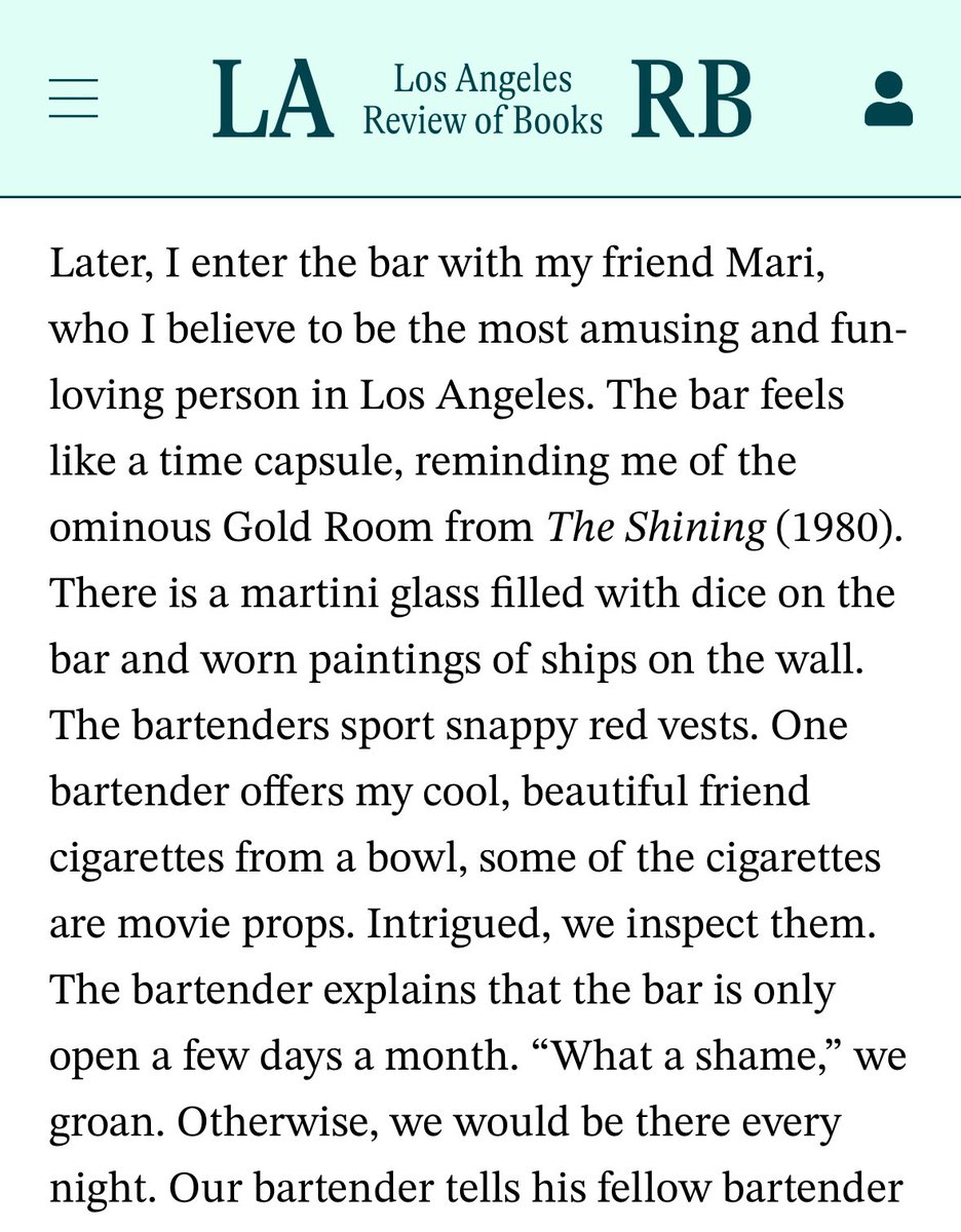 In which Maddie aka <a href="/personallyrich/">Maddie Connors</a> calls me “the most amusing and fun-loving person in Los Angeles” in the city’s lit mag of record