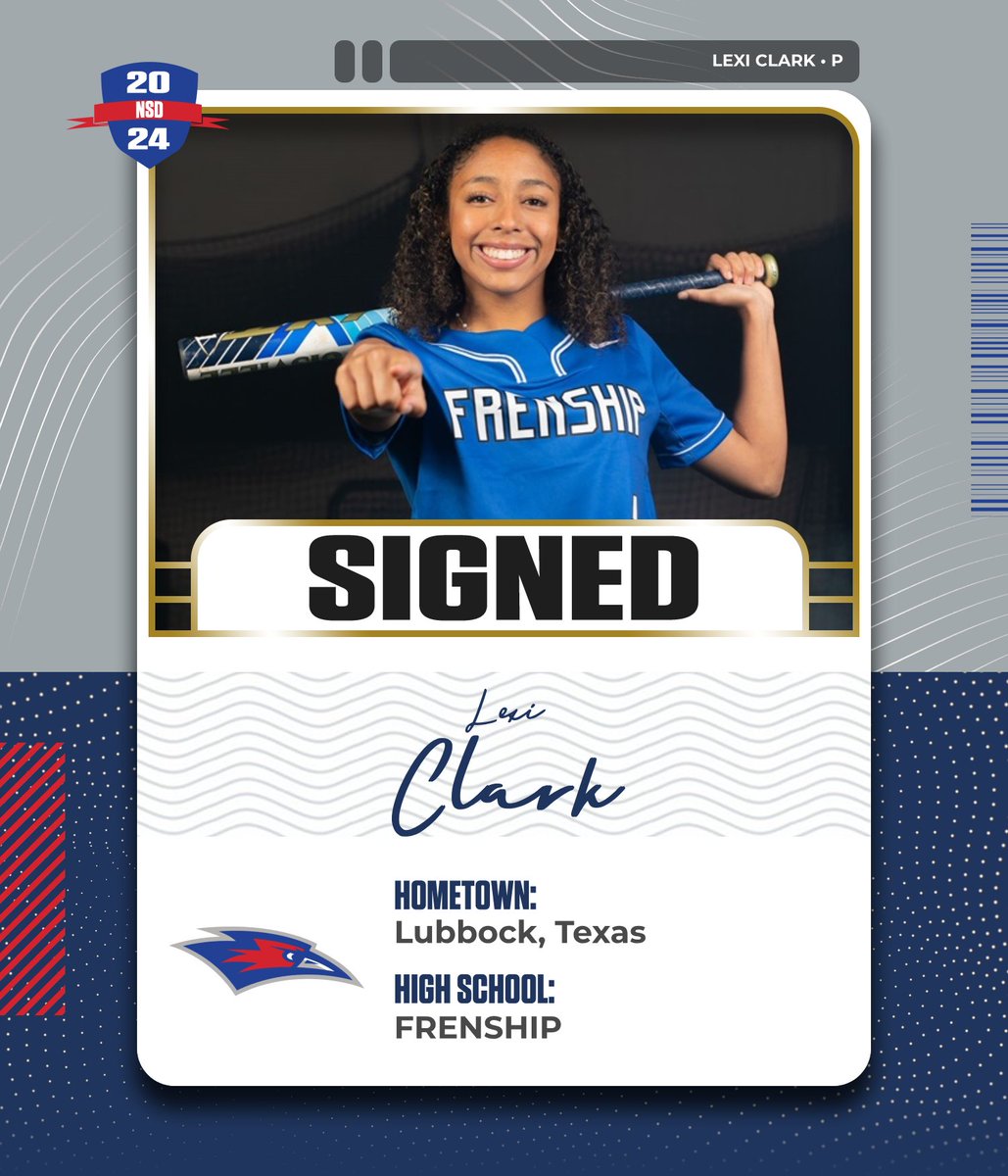 LCUSoftball's tweet photo. 🚨 Hometown Hero Alert! 🚨

We’re thrilled to welcome Lexi Clark, a standout pitcher from Lubbock and Frenship High School, to LCU Softball! #NationalSigningDay!

🥎 Ready to see her bring the heat

🌟 Let’s make some noise for our newest Lady Chap, Lexi!

#NSD2024 
#PECKem 💙❤️ https://t.co/zINwD12mTX
