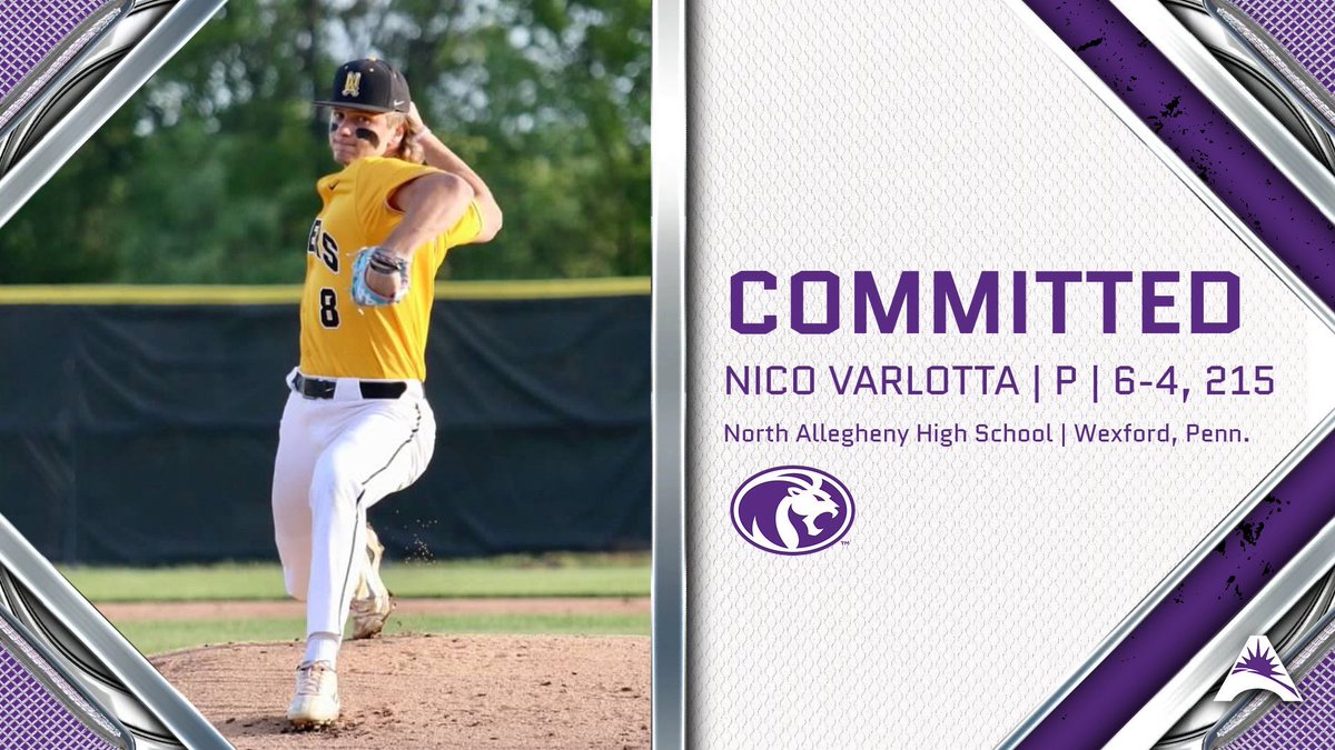 BOOM💥

Nico Varlotta, the 6-4 Pitcher from Wexford, Penn. joins the Lions signing class.

#RoarLions🦁