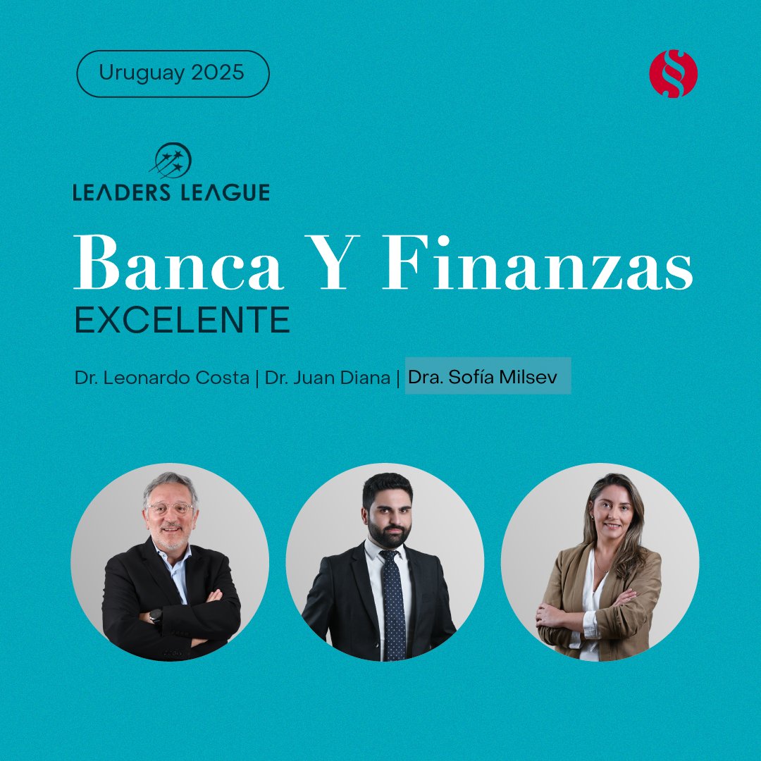 BrumCostaAbgs's tweet photo. 🏆 Banca y Finanzas
Calificación: Excelente
Dr. Leonardo Costa Franco | Dr. Juan Diana | Dr. Sofia Milsev 
@Leaders_league @BrumCostaAbgs @leoturf @JDiana91 @chofitamil https://t.co/DV59jL7me6