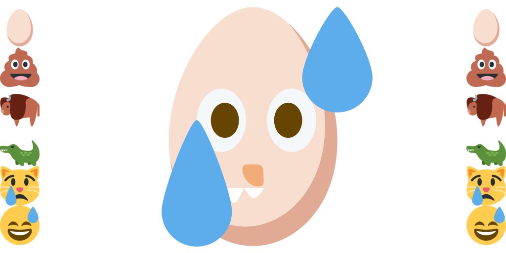 EmojiBlend's tweet photo. 🥚 + 💩 (👀) + 🦬 (👃) + 🐊 (👄) + 😿 (👓) + 😅 (😶‍🌫️) https://t.co/V0BzDnU44o